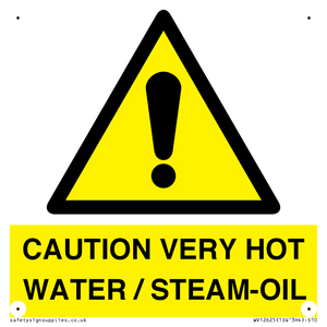 CAUTION VERY HOT WATER / STEAM-OIL